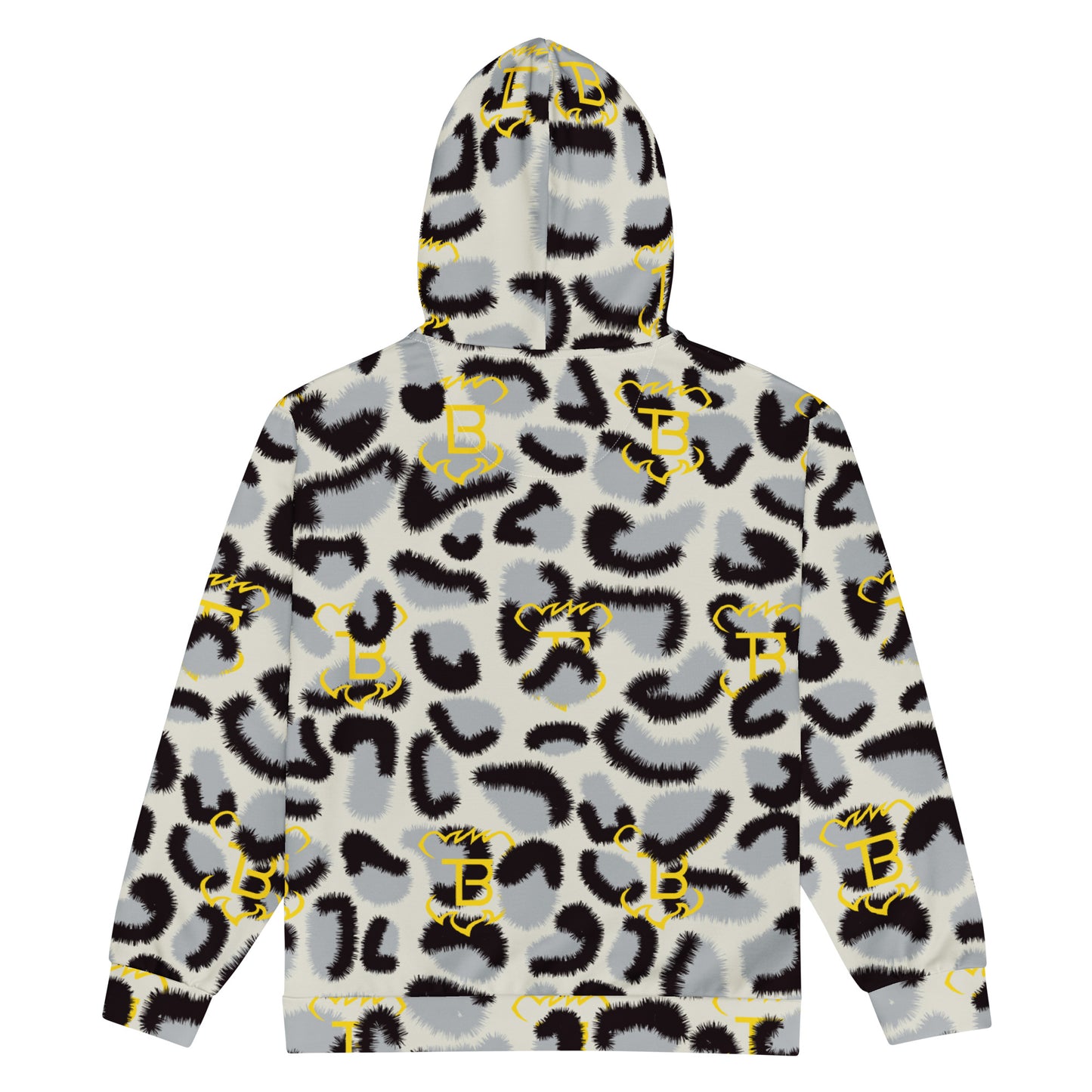 Snow Leopard Zip Hoodie Tokie Bears