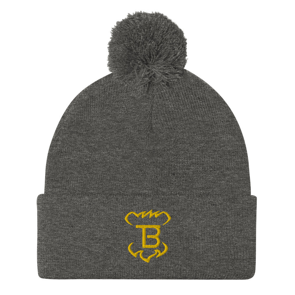 Monogram Pom-Pom Beanie Tokie Bears