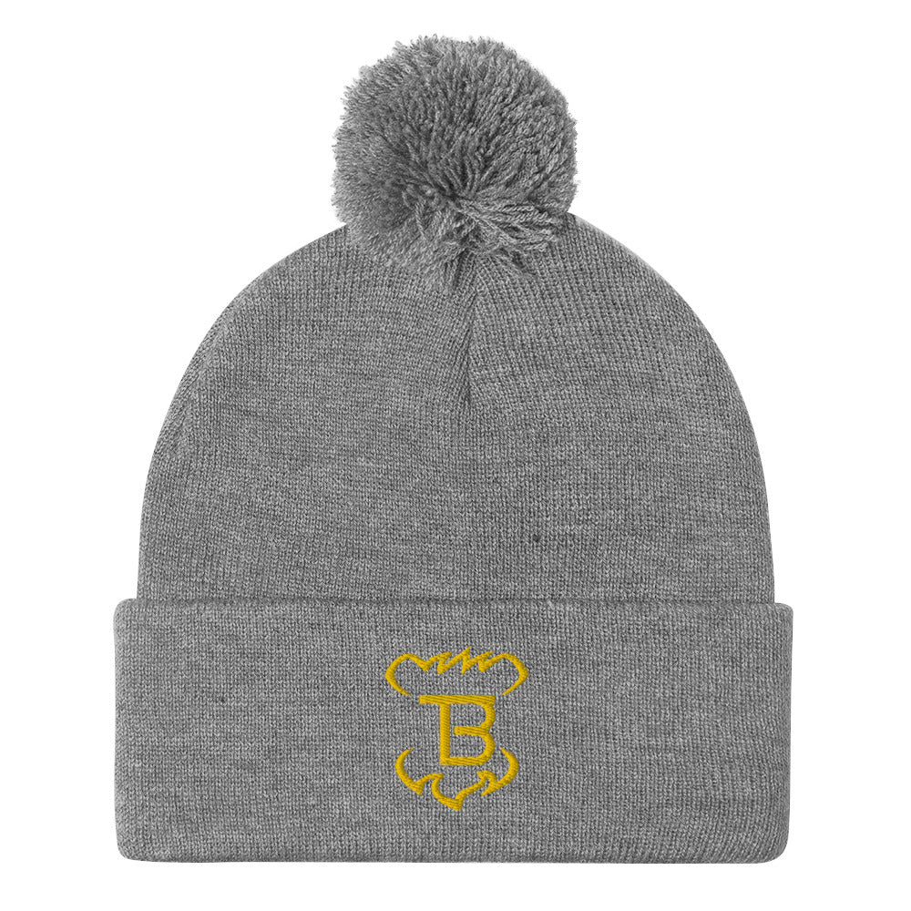 Monogram Pom-Pom Beanie Tokie Bears
