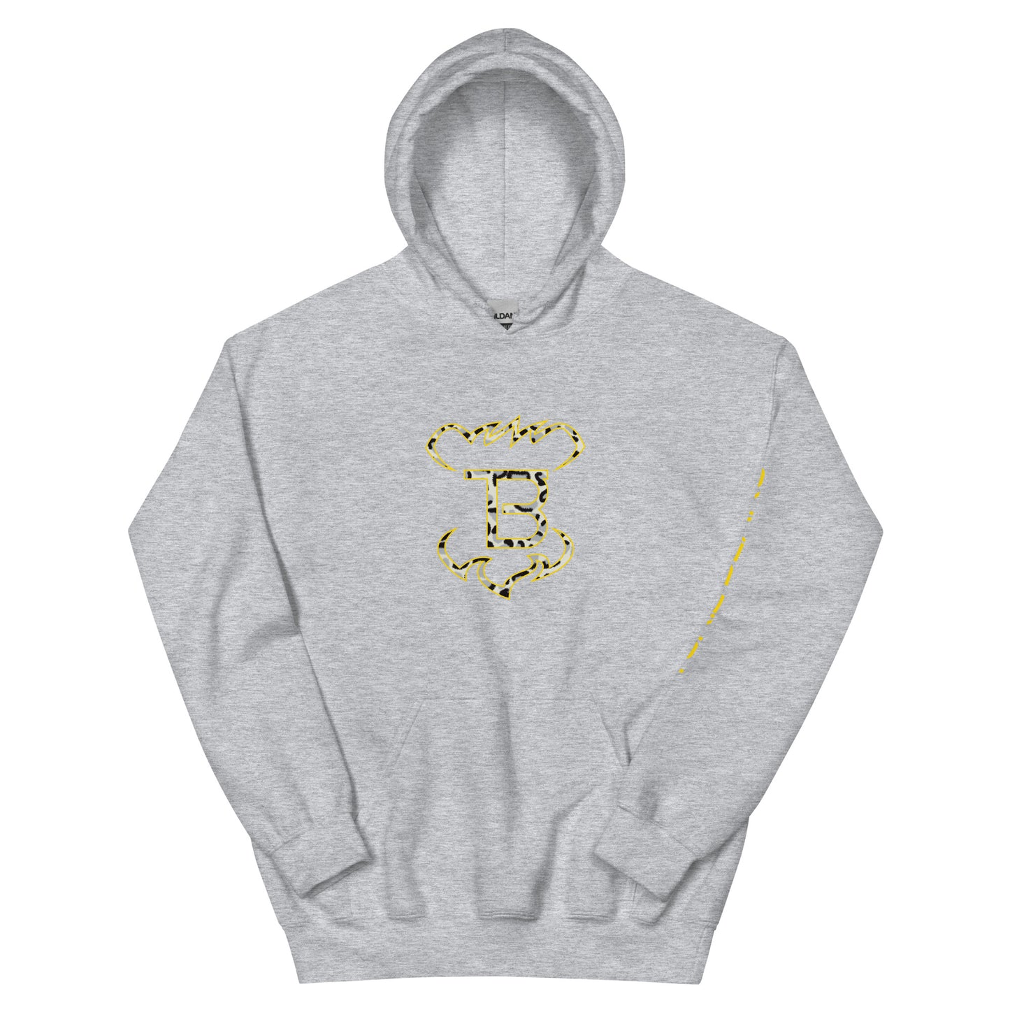 Snow Leopard Monogram Hoodie Tokie Bears