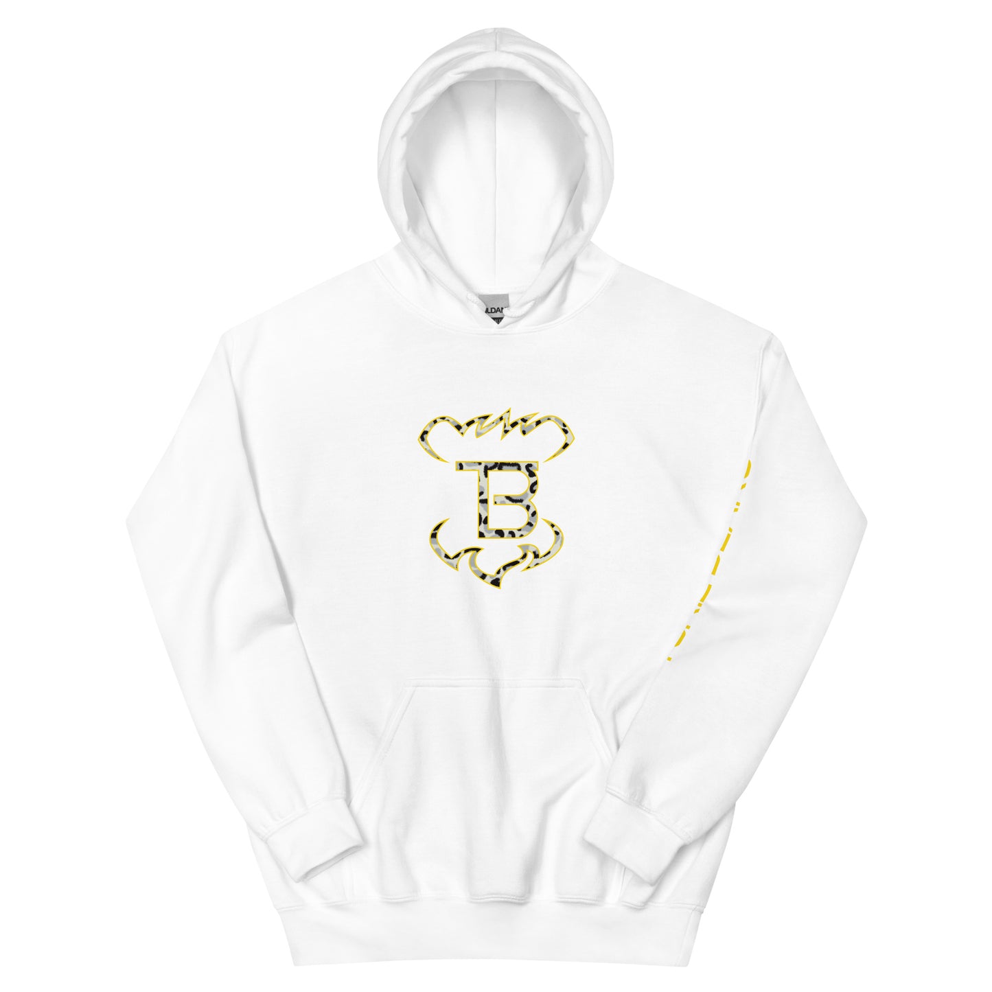 Snow Leopard Monogram Hoodie Tokie Bears