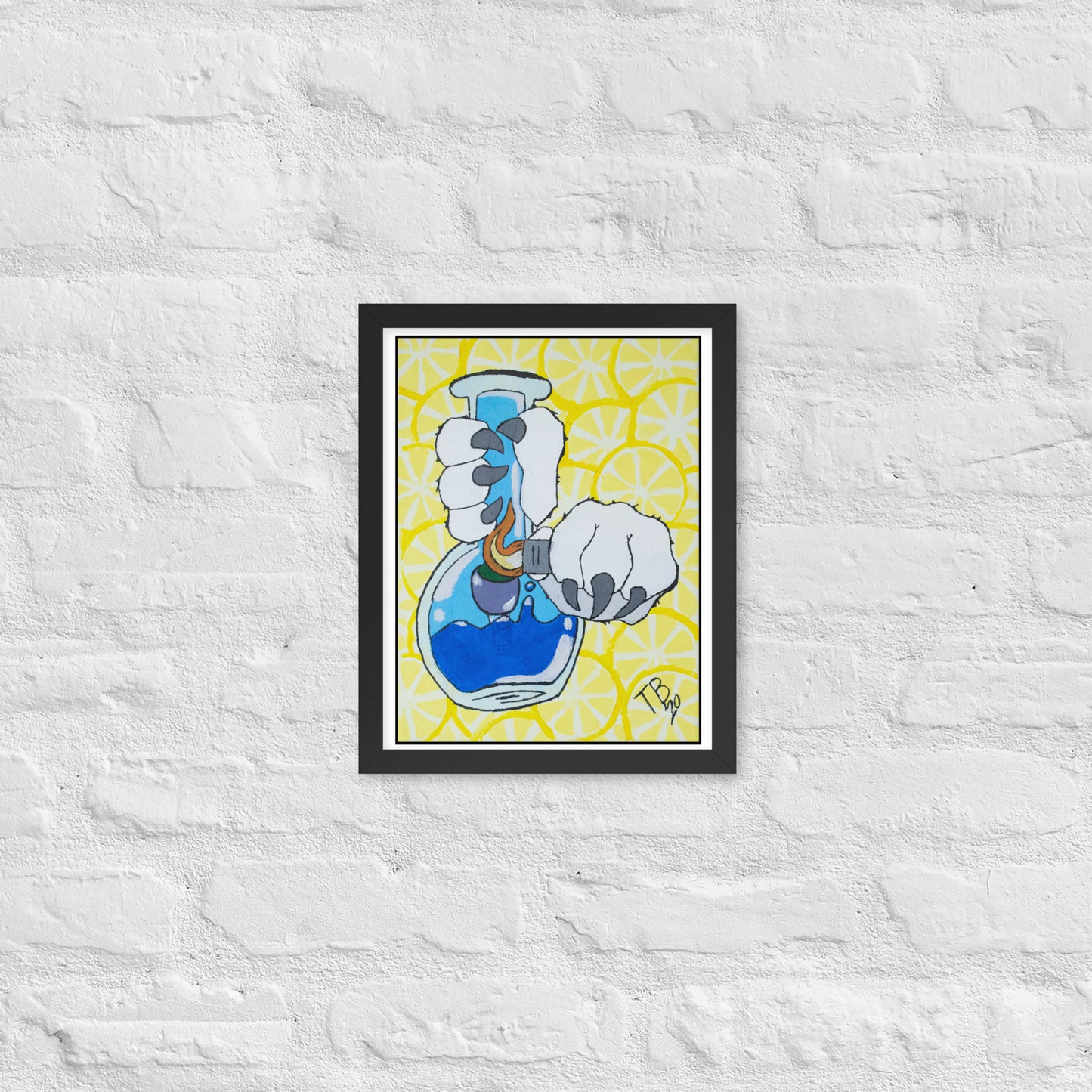 When Life Gives you Lemon Haze Framed poster Tokie Bears
