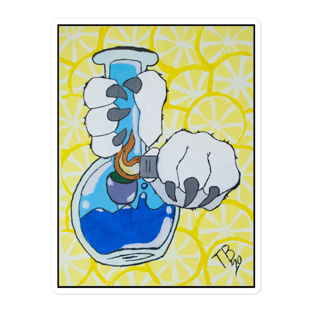 When Life Gives You Lemon Haze Stickers Tokie Bears