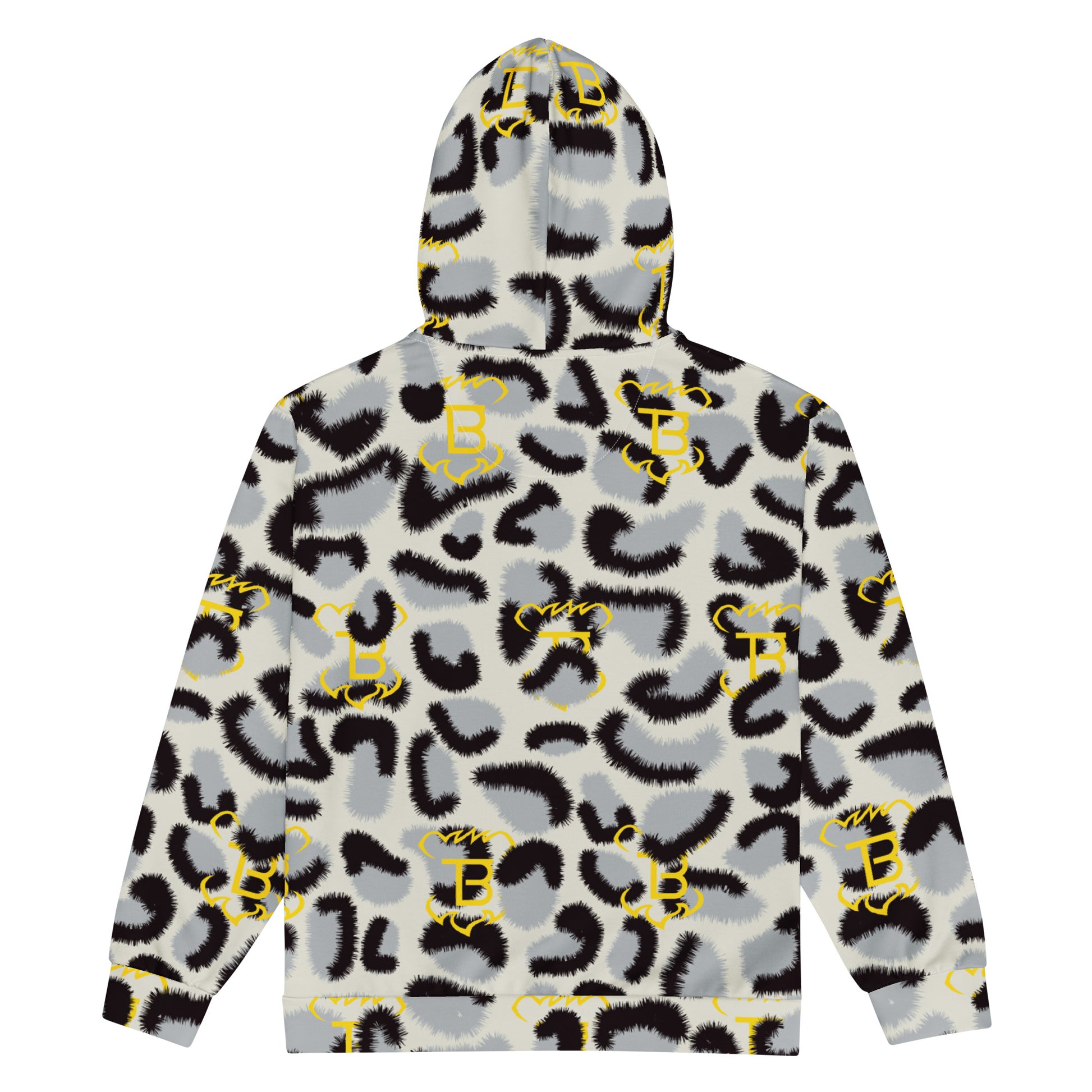 Snow Leopard Zip Hoodie Tokie Bears