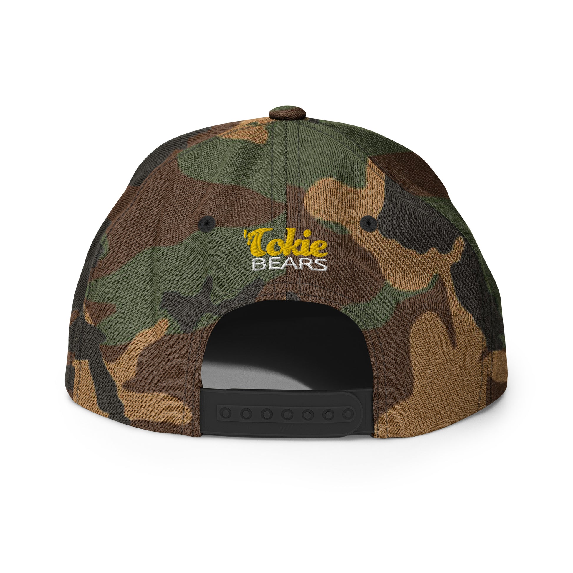 Monogram Camo Snapback Hat Tokie Bears