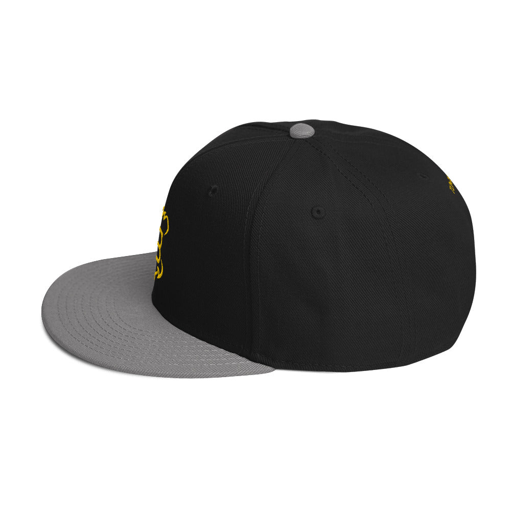 Monogram Snapback Hat Tokie Bears
