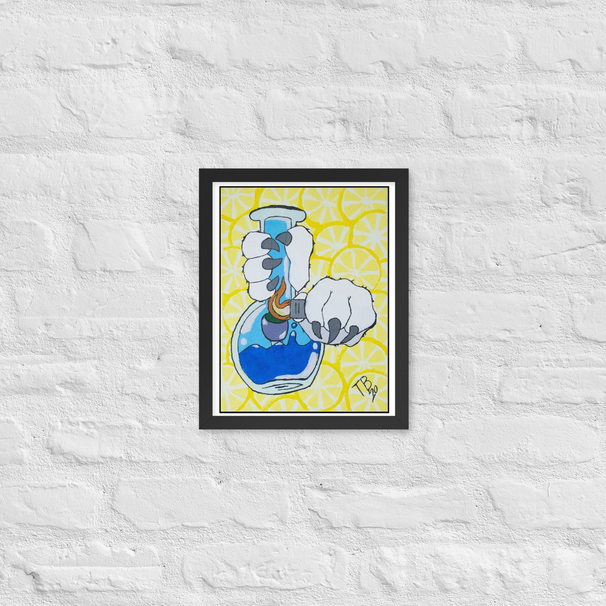 When Life Gives you Lemon Haze Framed poster Tokie Bears