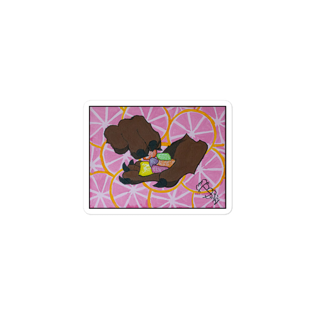 Munchin' on Grapefruit Kush Edies Stickers Tokie Bears