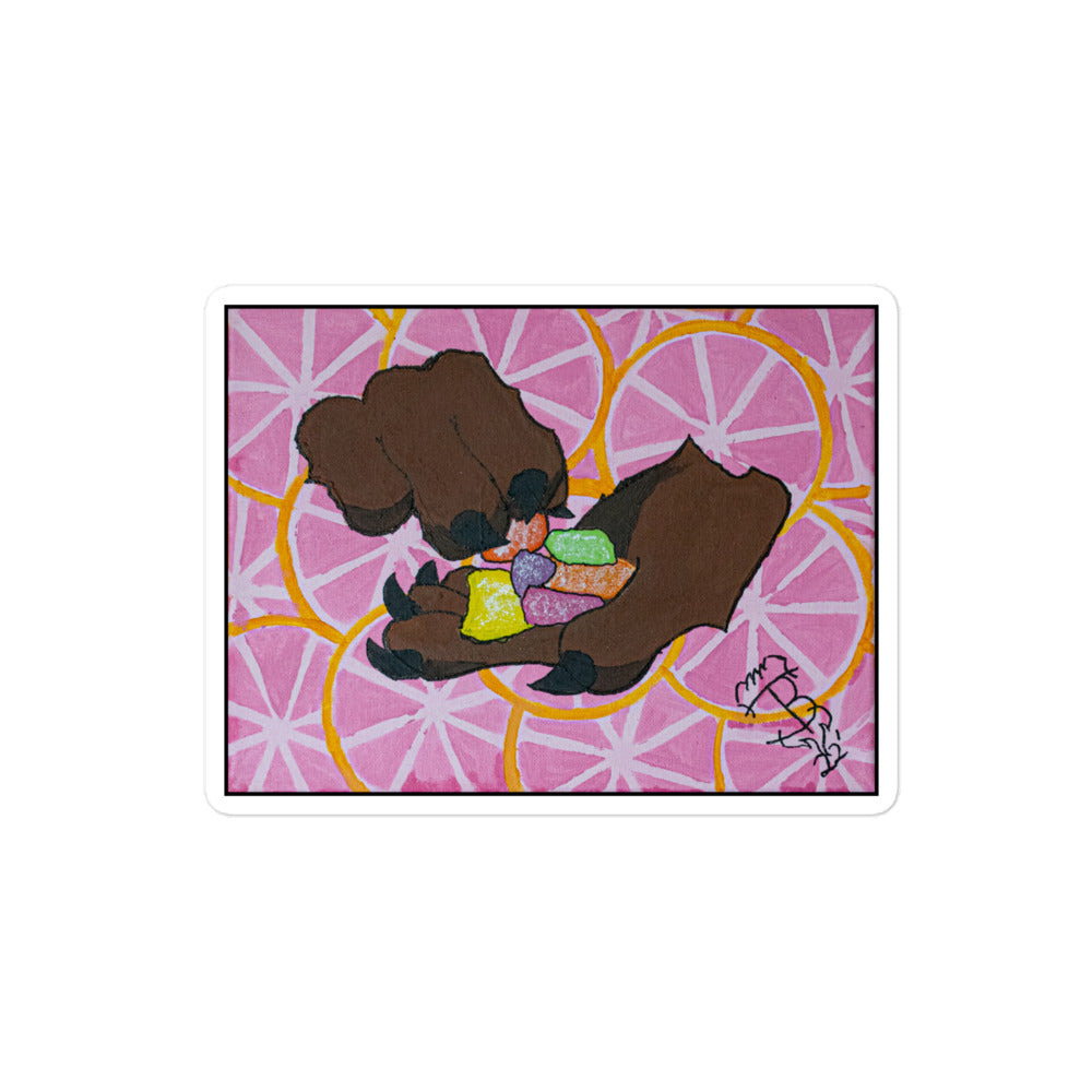 Munchin' on Grapefruit Kush Edies Stickers Tokie Bears