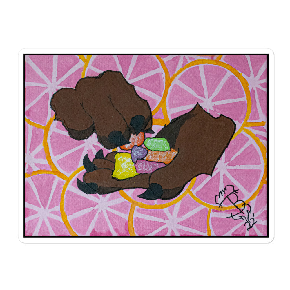 Munchin' on Grapefruit Kush Edies Stickers Tokie Bears